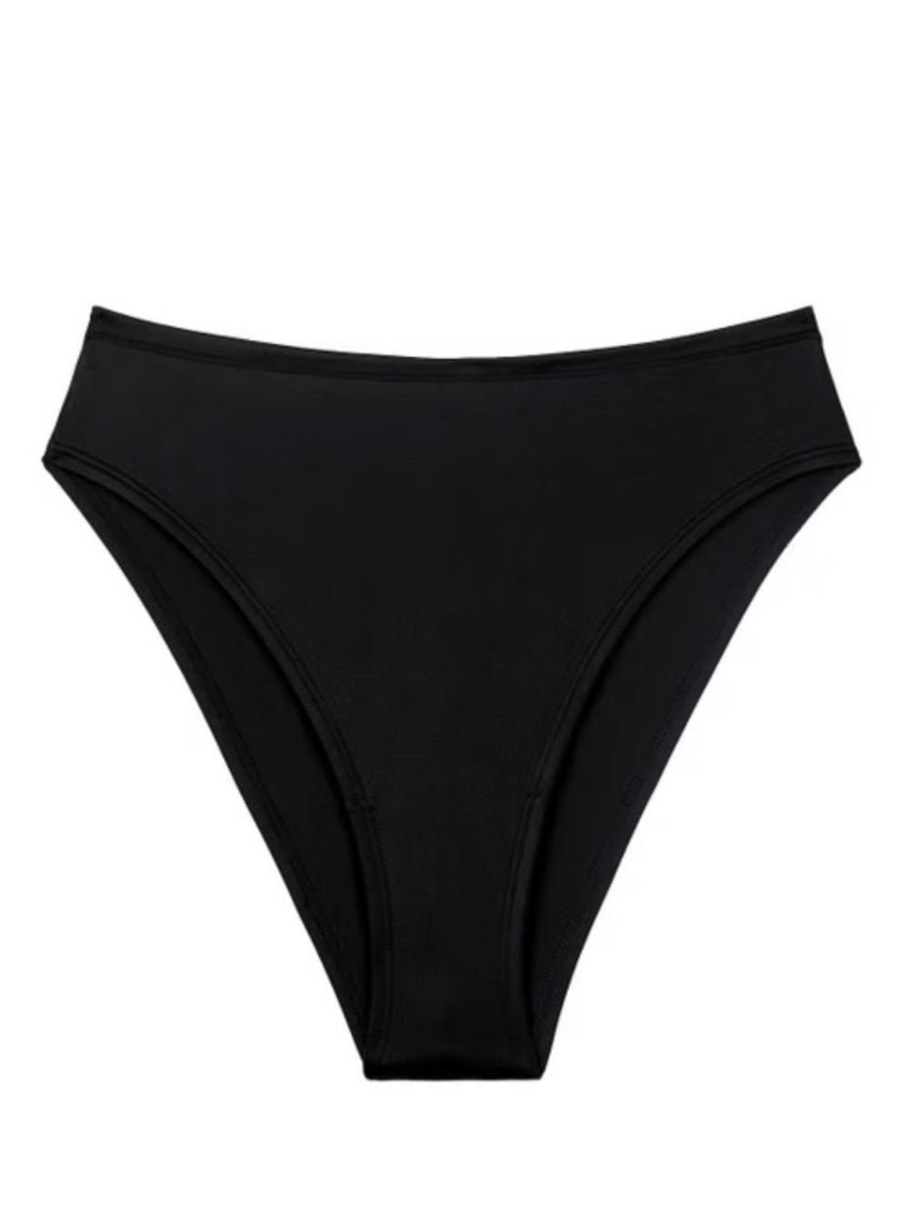New CUUP The High Waist Satin Panty Black Shine